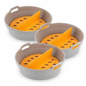 Fliynner faltbare Airfryer-Silikonkörbe, 3 Stück – InnovaGoods