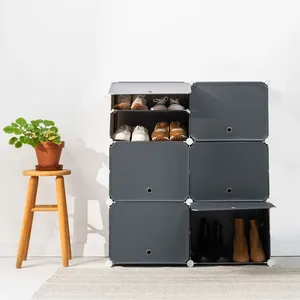 Modularer Schuhschrank, grau – InnovaGoods